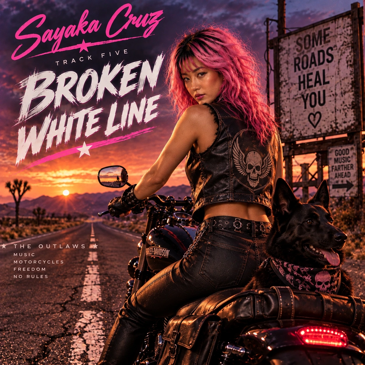 Broken White Line by Sayaka Cruz